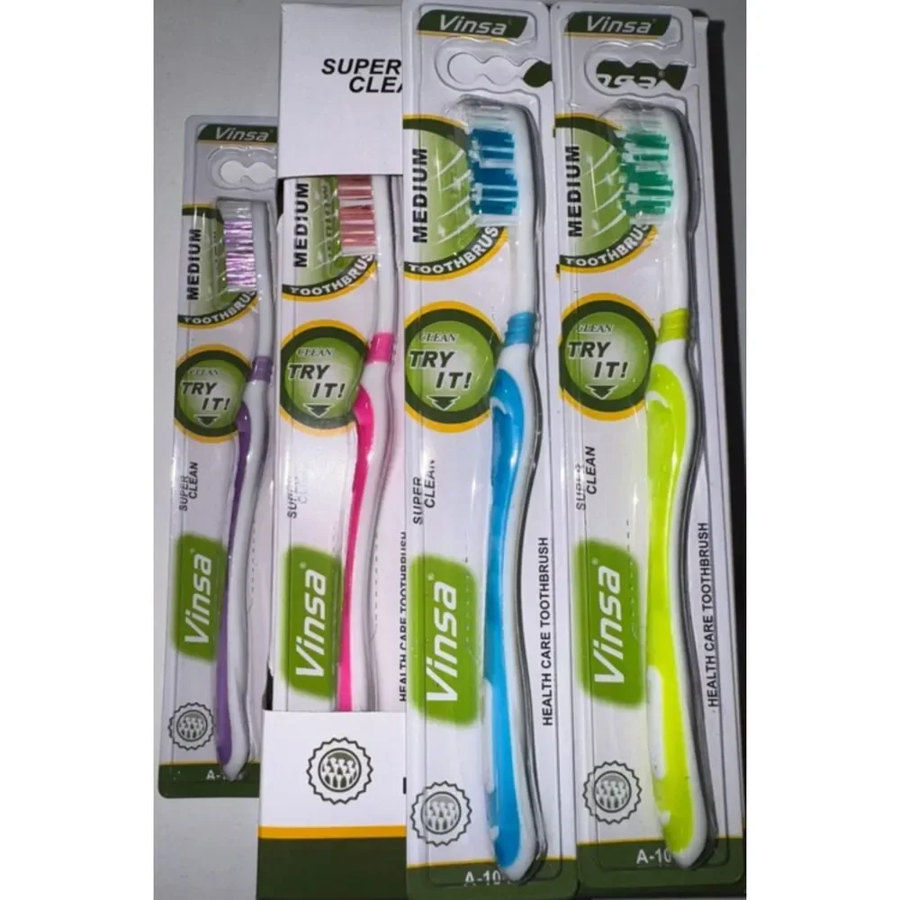 Toothbrushes Vinsa 3 Boxes of 12 (Total 36 Toothbrushes)